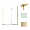 thumbnail image 4 of Transolid Ehtf64287610c-Bk Elizabeth 76" High X 64" Wide Hinged Semi Frameless Shower Door, 4 of 7