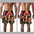 thumbnail image 3 of luoweisi Men's Beach Shorts Quick Dry Swim Trunks with Mesh Lining Mushroom L, 3 of 5