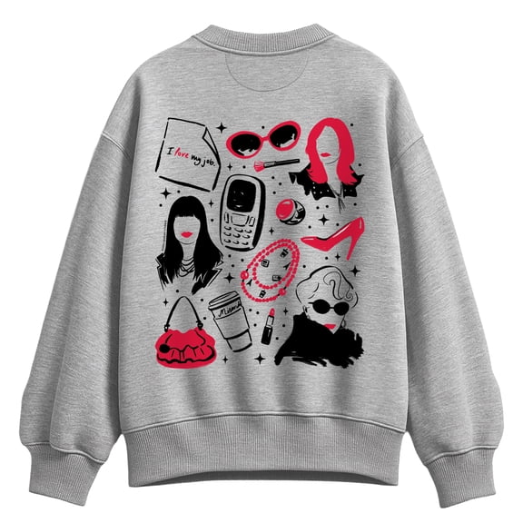 The Devil Wears Prada - Icon Grid - Women's Oversized Fleece Crew Sweatshirt