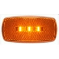 thumbnail image 2 of Optronics O24-MCL32ABBP Yellow Oval Surface Mount LED Marker & Clearance Lights with Reflex, Black Base, 2 of 2
