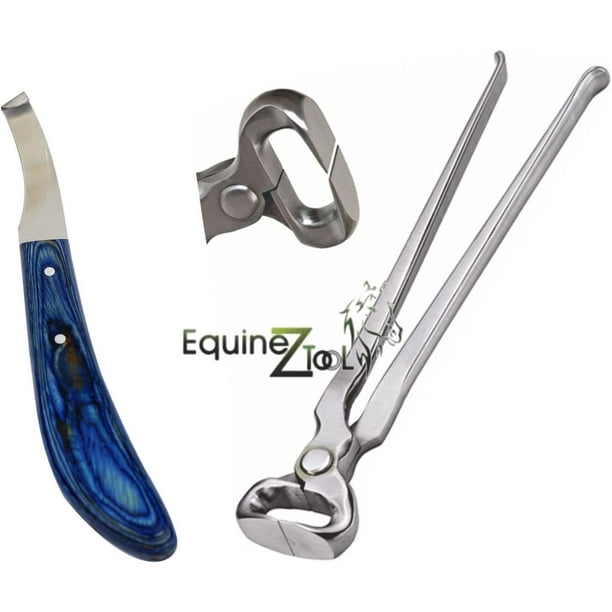 Equinez Tools Hoof Nipper 14" and Farrier Hoof Knives Right Handed