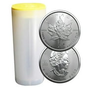 THE ROYAL CANADIAN MINT Lot of 25 - 2023 $5 Silver Canadian Maple Leaf 1 oz BU