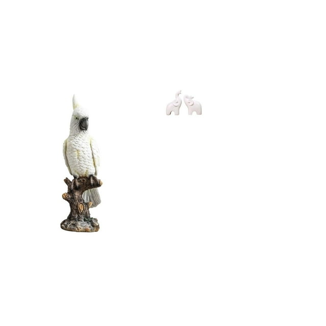 Escultura de resina de loro, figura decorativa de animal para interiores, adorno único para mesa, centro de mesa para escritorio, mesa, chime