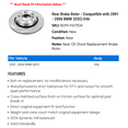 thumbnail image 2 of Rear Brake Rotor - Compatible with 2001 - 2006 BMW 325Ci E46 2002 2003 2004 2005, 2 of 2