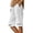 123White551, variant on CAIVO Women Shorts Linen Knee Length Shorts Casual Loose Lightweight Summer Beach Shorts With Pockets Fashionable Outdoor Work Solid Color Bottoms