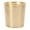 Gold Floral Floral Round 9" x 9" x 10", variant on DecMode 4" x 4" Gold Metal Floral Pencil Cup with Laser Carved Design, 1-Piece