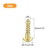 thumbnail image 2 of Wood Screws M5 x 20mm Slotted Round Head Brass Self-Tapping Screw WoodWorking Screw 4 Pcs, 2 of 6