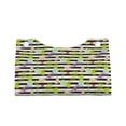 thumbnail image 4 of Lsque Striped With Palm Tree Branches Printed Long Tissue Box Cover Holder, Facial Paper Organizer Dispenser,Triangle with Bottom Belt, PVC Leather Decorative Organizer, 4 of 9