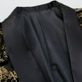 thumbnail image 4 of Qiggri Men's Sport Coats & Blazers Flower Suit Jacket 1 Button Paisley Tuxedo Mardi Gras Carnival Parade Gift, 4 of 9