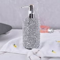 thumbnail image 4 of Elegant 500ml Refillable Sparkling Diamond-Encrusted Soap Dispenser - Press-Type Bottle for Shampoo, Body Wash & Lotion - Bathroom Accessory, 4 of 17