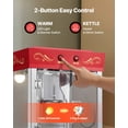 thumbnail image 7 of Popcorn Machine with Cart, 8oz Stainless Steel Kettle, 800W Commercial Popcorn Maker, 48 Cups per Batch Theater Style Popper, with 2-Button Control Glass Wall PC Door 1 Scoop 3 Spoons, Red, 7 of 7