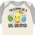 thumbnail image 4 of Inktastic Easter I'm Gonna Be a Big Brother with Green and Blue Eggs Boys Long Sleeve Baby Bodysuit, 4 of 5