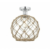 Innovations Lighting - Farmhouse Rope - 1 Light Semi-Flush Mount In Industrial