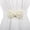 White, variant on Pearl Imitation Belt with Bow Elastic Waistband Belts Nylon Belt Bag for Women Fashion Belts for Men Buckle Style Leather under Belt X Belt Belt Buckles Men Western Cowboy Wing Belt Dressy