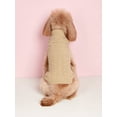 thumbnail image 1 of 1pc Dark Blue Knitted Pet Sweater With Turn-Down Collar For Autumn And Winter, Classic Solid Color Grid Design For Extra Stretch, Suitable For Cats An, 1 of 4