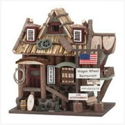 Zingz & Thingz 57070146 Wagon Wheel Restaurant Birdhouse