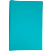 JAM Paper & Envelope Tabloid Paper, 11 x 17, Sea Blue, 24lb, 100/Pack