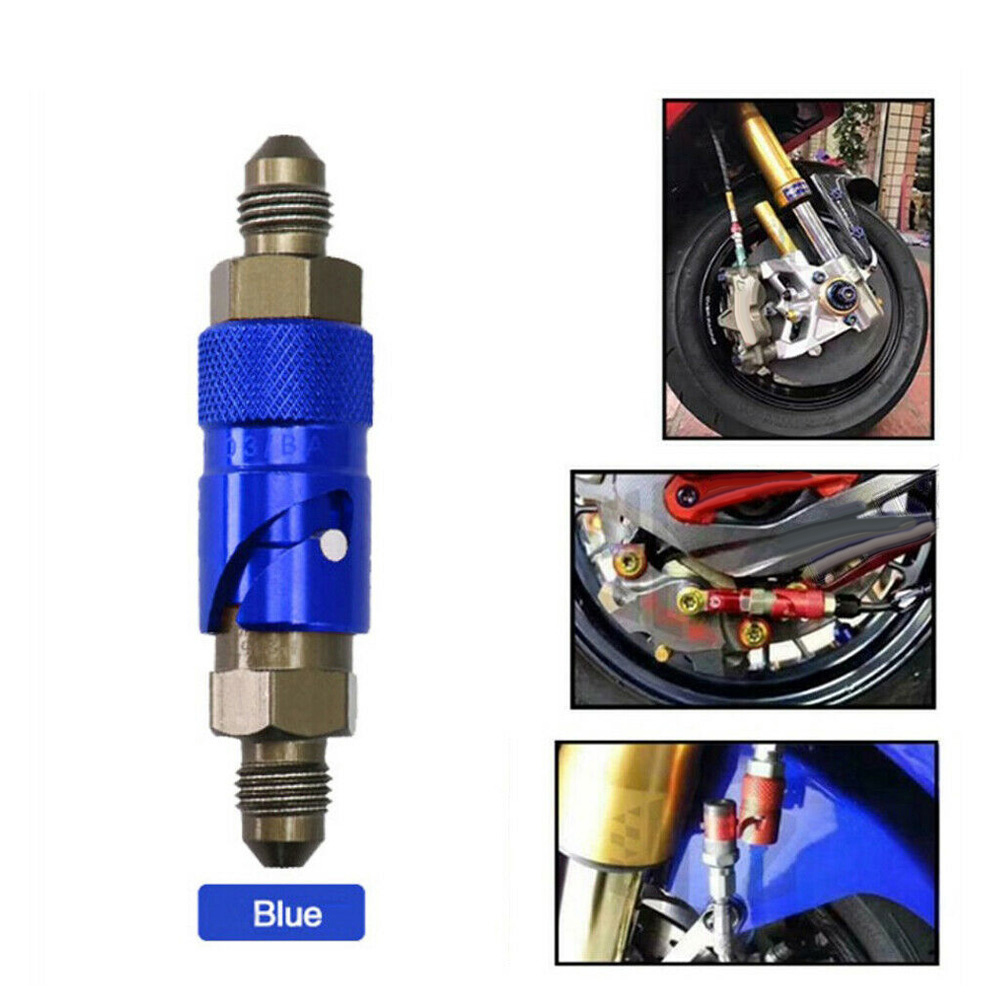 Goodhd 1pc CNC Aluminum Quick Release Dry Brake Line Coupling Fitting Adapter AN3