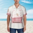 thumbnail image 4 of Lsque Cute Bathtub pattern Hawaiian Shirt for Men, Unisex Summer Beach Casual Short Sleeve Button Down Shirts-X-Large, 4 of 9