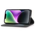 thumbnail image 3 of For iPhone 15 Plus PU Leather Phone Case Magnetic Closing Stand Wallet Cover, 3 of 5