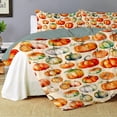 thumbnail image 3 of Acción de Gracias 3 Piezas Funda Nórdica Queen Size 90 "x90" con 2 Fundas de Almohada,, 3 of 8