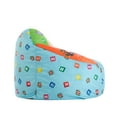 Blue Polyester Toddler Round Bean Bag Chair for Children's Room Décor