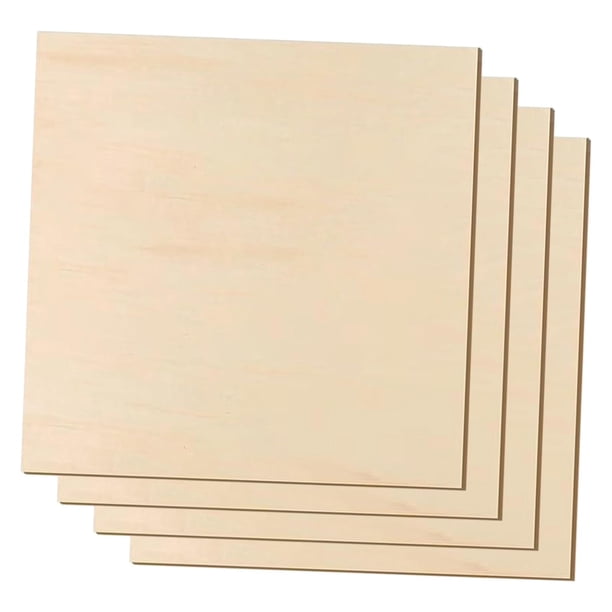 Tablero de madera de tilo, tablero de madera contrachapada sin acabado para manualidades y arquitectura. 15 mm