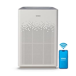 Serenelife Purificateur d'Air HEPA Intelligent – Jusqu'à 170 m², WiFi et App, Ultra Silencieux, Élimine poussière, poils d'animaux et odeurs, idéal pour allergies, Pour Maison, Bureau - Blanc