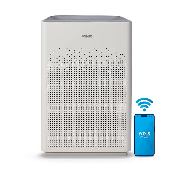 Winix AM90 Air Purifier for Home Large Room Up to 1790 Ft² in 1 Hr With Air Quality Monitor, True HEPA, Carbon Filter, Captures Pet Allergies, Smoke