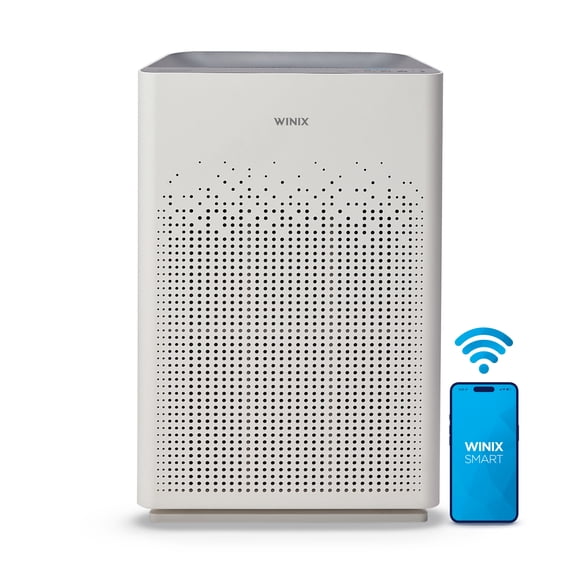 Purificateur d'air Winix AM90 pour grande pièce jusqu'à 1790 pi² en 1 heure avec moniteur de qualité de l'air, True HEPA, filtre à charbon capture