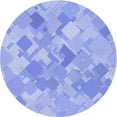 thumbnail image 1 of Ahgly Company Indoor Square Patterned Sky Blue Dress Blue Area Rugs, 3' Square, 1 of 6