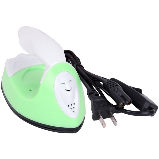 Pinduo Iron Pinduo Mini Hierro Etiqueta Nombre Especial Hierro Eléctrico Máquina Prensa Calor Hecho A Mano DIY (Verde EE. UU.)