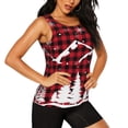 thumbnail image 2 of Gaeub Christmas Tree Buffalo Plaid Women's Workout Tank Tops Lightweight Sleeveless Shirts for Women for Athletic Running Tennis Yoga - Large, 2 of 9