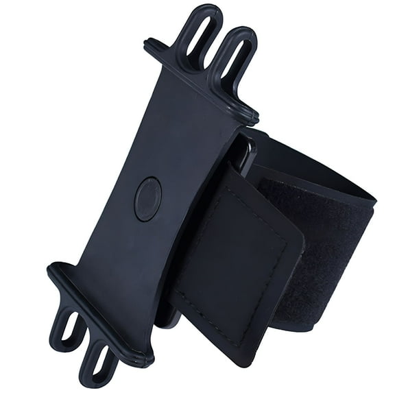 GJX Wrist Phone Holder Stretchy Band Strap 360° Rotatable Arm Forearm Silicone Cell Phone Mount Fits All 4-6.7in Smartphone