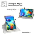 thumbnail image 2 of Labanema 10.1" LG G Pad 5 10.1 T600 Case, 360 Degree Rotary Stand 10.1" LG G Pad 5 10.1 T600 Cover, Anti Scratch Waterproof Protective Case for 10.1" LG G Pad 5 10.1 T600 (Map White), 2 of 7