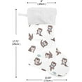 thumbnail image 2 of Coolnut 2 PCS Christmas Stocking Cute Otter Big Warm 17.7 x 12 Inch Hanging Xmas Stockings Decoration for Family Holiday Party Ornaments Decor Fireplace, 2 of 7