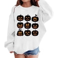 thumbnail image 6 of Mercatoo Kids Baby Halloween Sweatshirt Pumpkin Graphic Print Pullover for Boys Girls Crewneck Long Sleeve Tops, 6 of 6