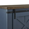 thumbnail image 5 of FESTIVO 58 in. Barn Door TV Stand for TVs up to 65 in. Blue Urban, Farmhouse Entertainment Units, Display Units, 5 of 6