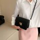 thumbnail image 5 of Adecuado para viajes diarios y citas bolso de PU bolso de mensajero simple de moda, 5 of 5