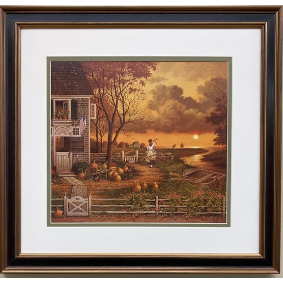 Charles Wysocki "Supper Call" Newly FRAMED Art Americana Rural Generic