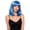 Ice Blue, variant on Underwraps Red Long Bob Wig with Bangs, Glueless Bob Wigs for Cosplay, Costume, Party Wigs for Women & Men One Size