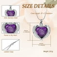 thumbnail image 5 of Cremation Jewelry for Ashes Pendant - Crystal Heart Urn Necklace with Mini Keepsake Urn Memorial Ash Jewelry, 5 of 6
