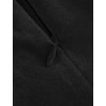 thumbnail image 5 of IDOPIP Women 3/4 Sleeve Velvet Vintage Tea Dress Formal Cocktail Wedding Midi V-Neck Party Dress, 5 of 7