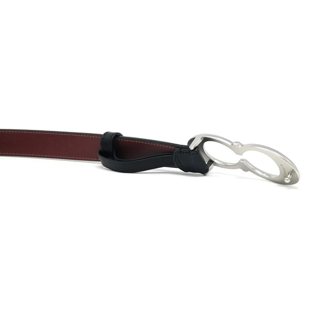 Coach women’s 35.5” long signature C’s leather canvas silver tone belt COACH® Outlet | Signature Buckle Cut To Size Belt, 25 Mm main image 3