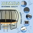 thumbnail image 3 of CITYLE 12FT 14FT Trampoline with Enclosure, 1200LBS Trampoline for Kids and Adults, Outdoor Backyard Trampoline for Adults with Curved Poles, Last-Long, 3 of 6