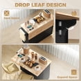thumbnail image 4 of HOMCOM Mobile Kitchen Island with Charging Station, Drop Leaf Kitchen Cart, 4 of 10