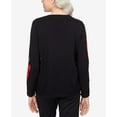 thumbnail image 5 of Alfred Dunner Womens Floral Jacquard Long Sleeve Sweater, 5 of 6