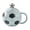 Blue, variant on KGJQ Sports Theme Soccer Cup with Lid, 400ml Ceramic Football Shaped Coffee Cup in Gift Box, Ceramic Drinkware for Home Office, Fan Gift