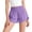 Purple, variant on LEKWK Girls Running Shorts Quick Dry High Elastic Waist Athletic Shorts Teen Breathable Loose Fit Workout Bottoms Summer Gym Training Activewear 4-15Y
