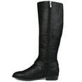 thumbnail image 3 of Brinley Co. Womens Wide Calf Knee-high Buckle Riding Boot, 3 of 8